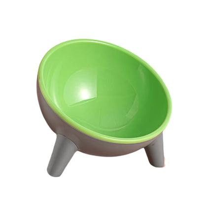 Fashion Cat Dog Bowl 15 Degrees Raised Plastic Cat Bowls Safeguard Neck Puppy Cat Feeder Non-Slip Crash Elevated Cats ​Food Bowl